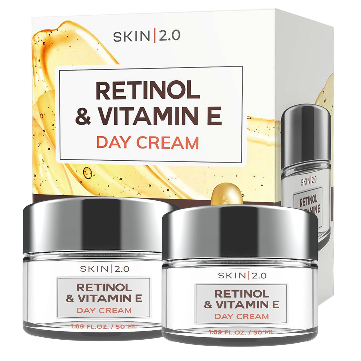 Skin 2.0 Retinol & Vitamin E Face Moisturizer Duo Pack front view