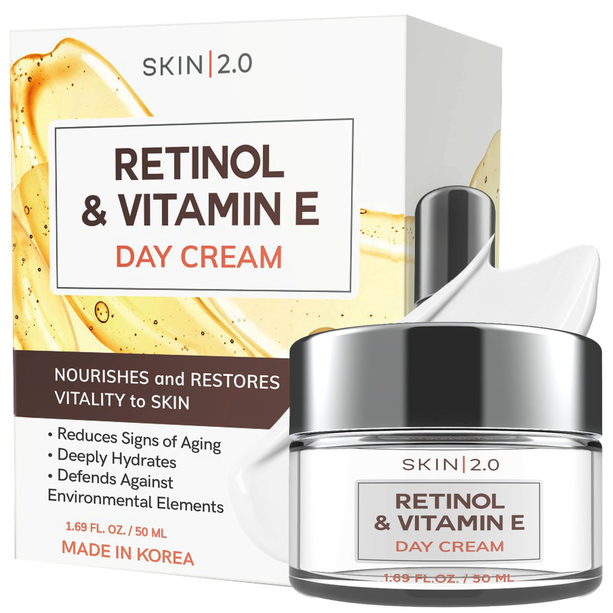 Skin 2.0 Retinol & Vitamin E Face Moisturizer front view
