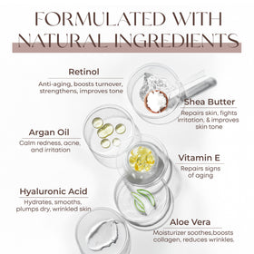 Skin 2.0 Retinol & Vitamin E Face Moisturizer with other skincare products