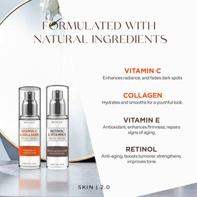Skin 2.0 Serum duo pack showcasing both bottles