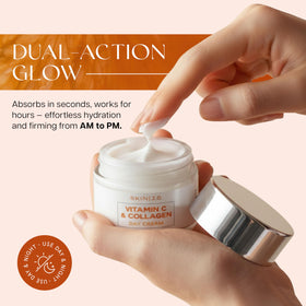 Skin 2.0 Vitamin C & Collagen Day Cream application