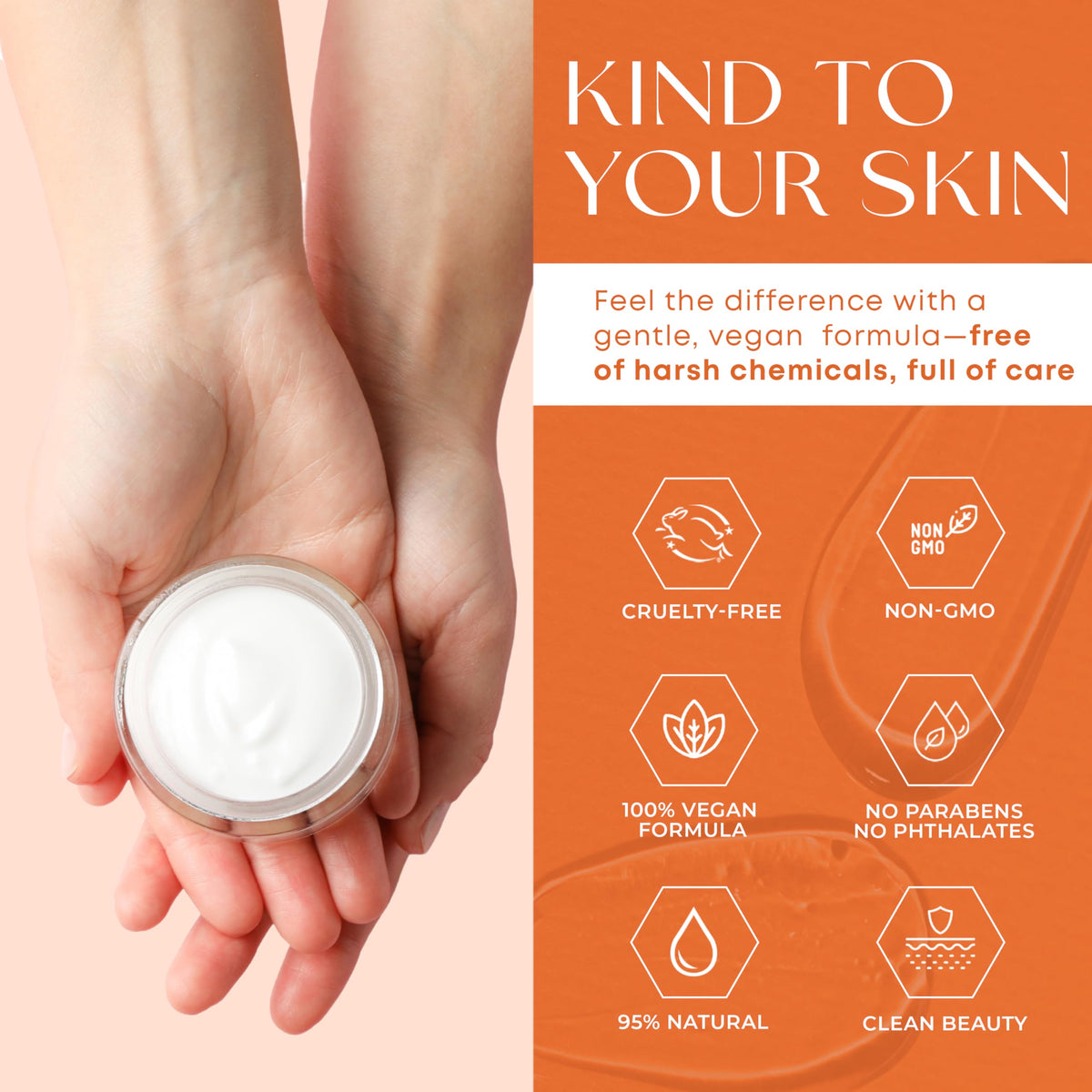 Skin 2.0 Vitamin C & Collagen Face Moisturizer application on face