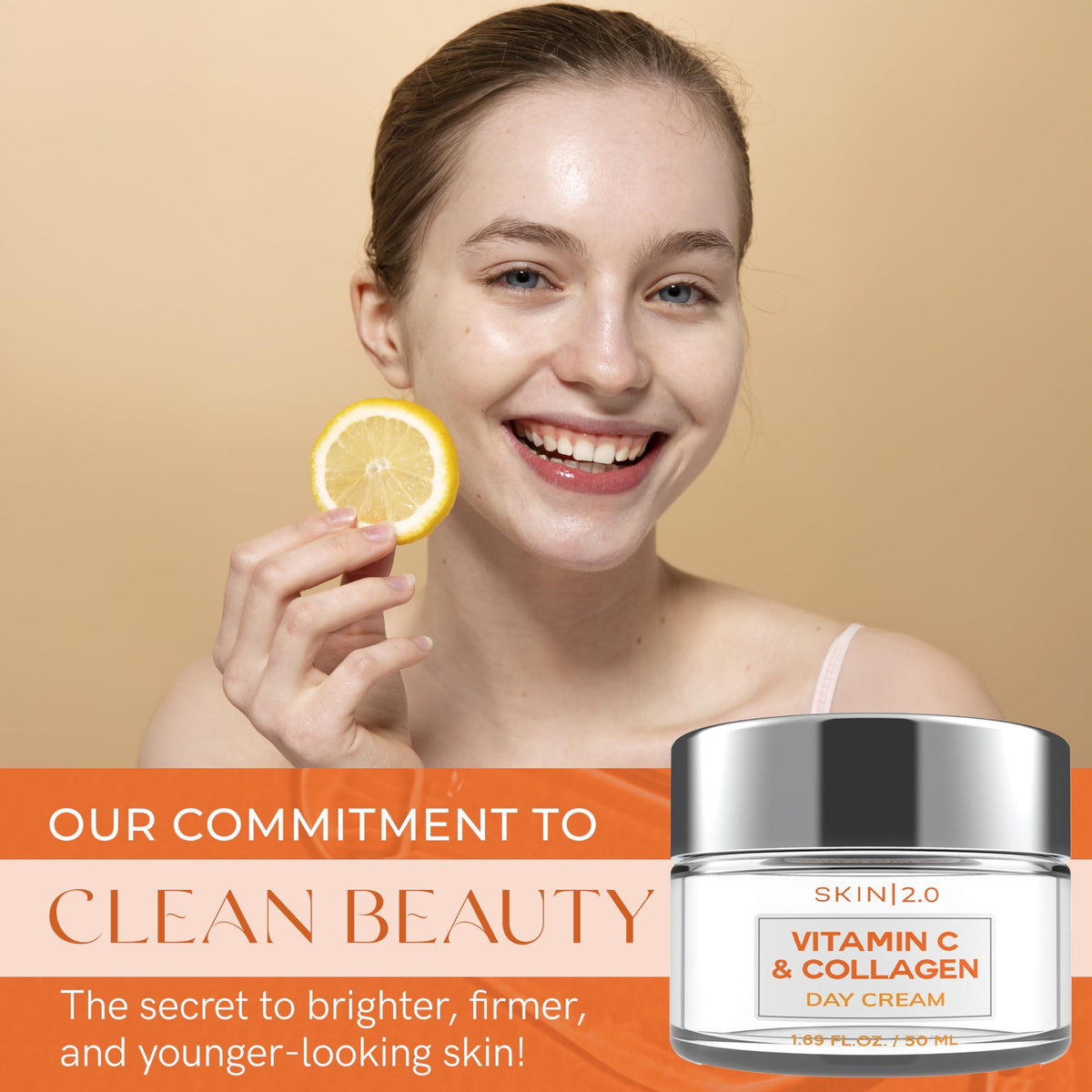Skin 2.0 Vitamin C & Collagen Face Moisturizer back view