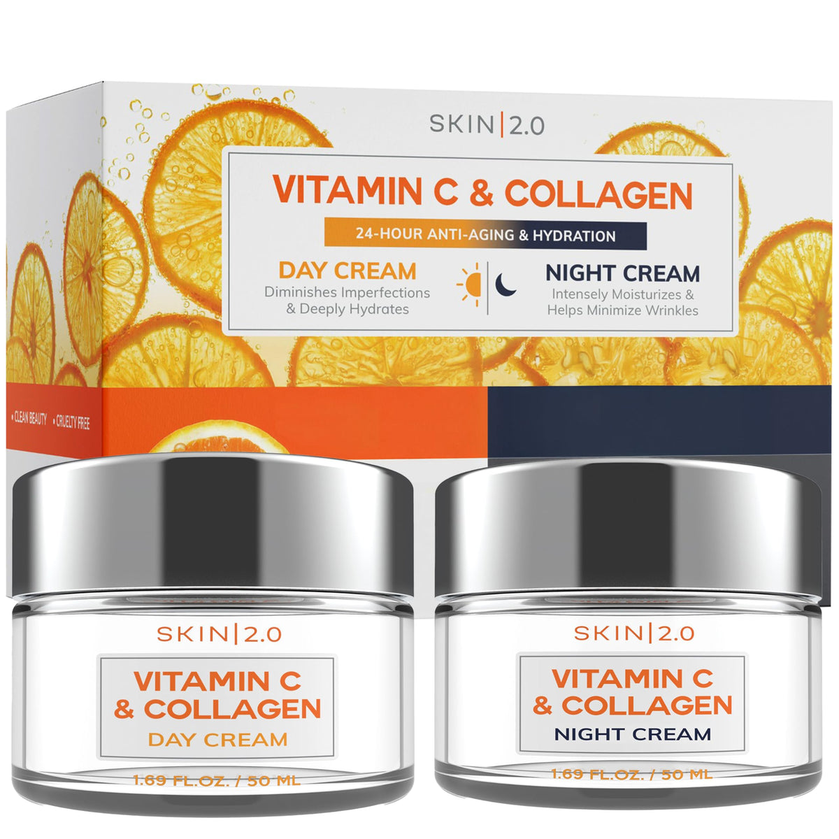 Skin 2.0 Vitamin C & Collagen Face Moisturizer front view