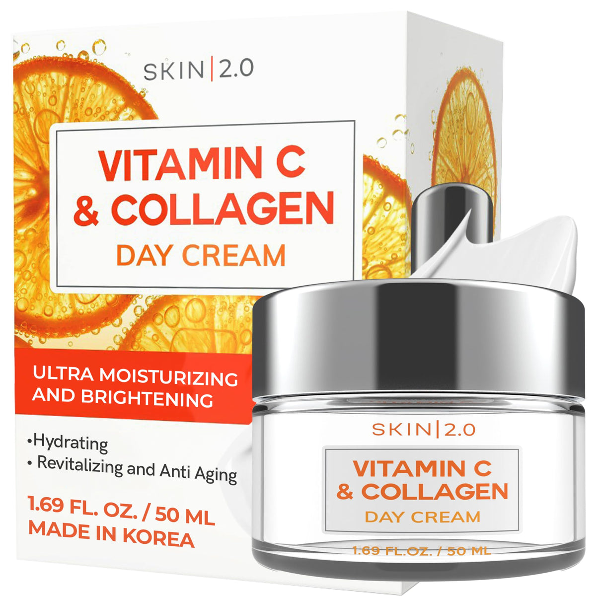 Skin 2.0 Vitamin C & Collagen Face Moisturizer front view