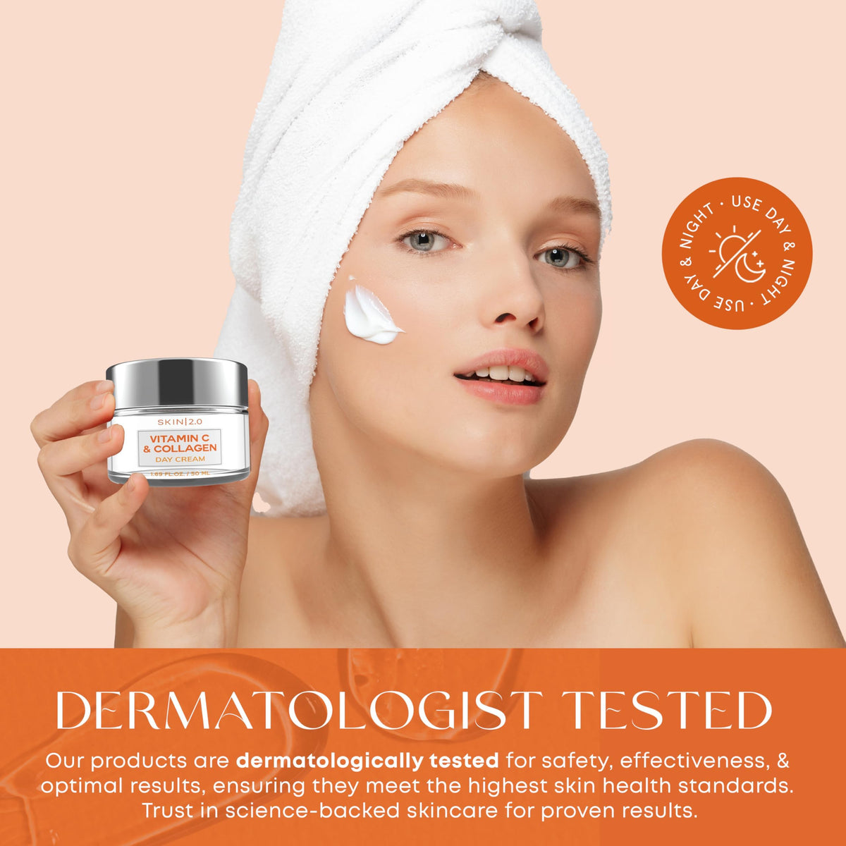 Skin 2.0 Vitamin C & Collagen Face Moisturizer packaging