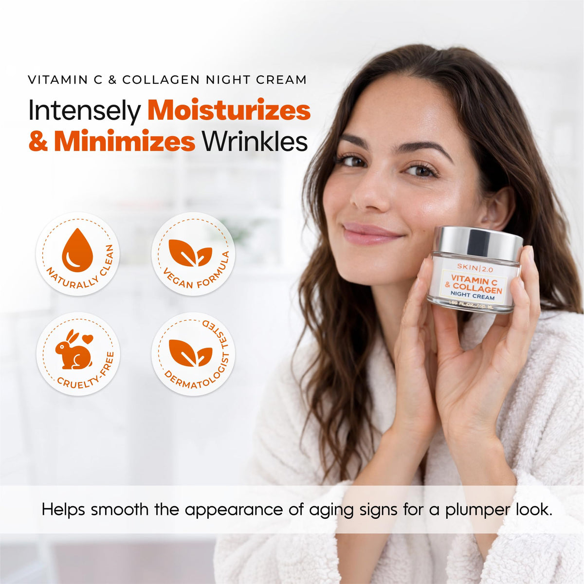 Skin 2.0 Vitamin C & Collagen Night Cream texture close-up