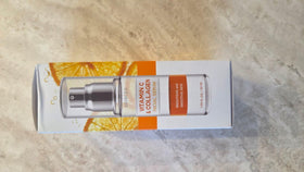 Skin 2.0 Vitamin C Serum lifestyle scene on vanity