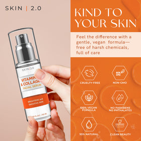 Skin 2.0 Vitamin C Serum texture on skin