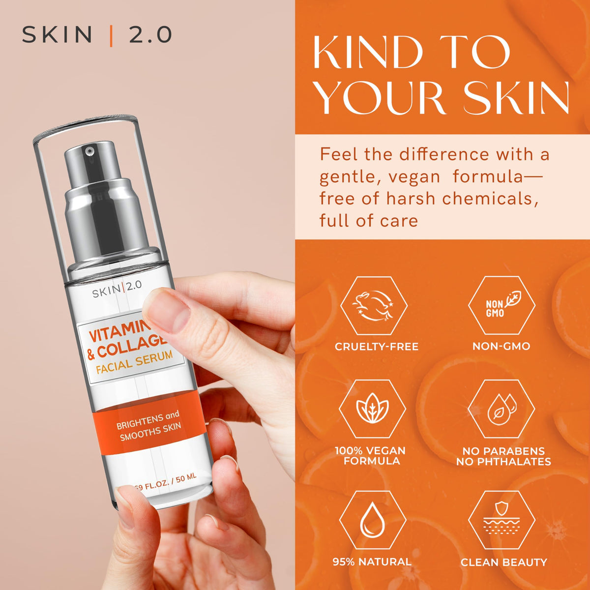 Skin 2.0 Vitamin C Serum with dropper