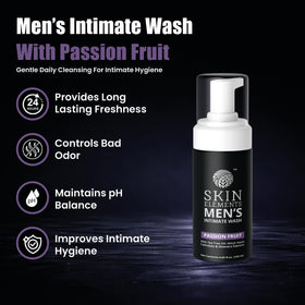Skin Elements Foaming Men’s Intimate Wash Passion Fruit back view
