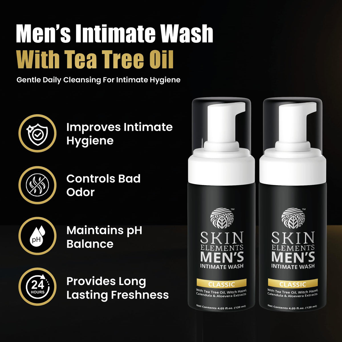 Skin Elements Intimate Wash for Men 240 ml front view
