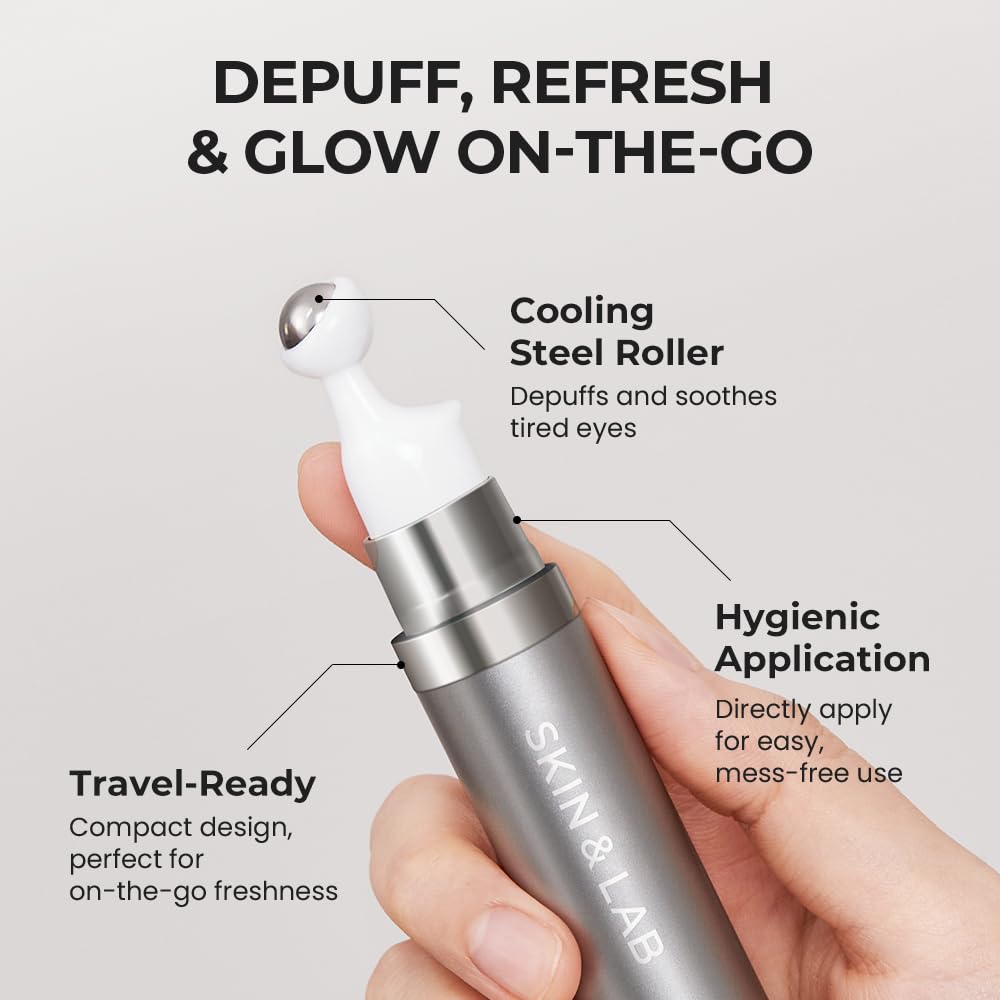 SKIN & LAB Bakuchiol Eye Serum texture on fingertip