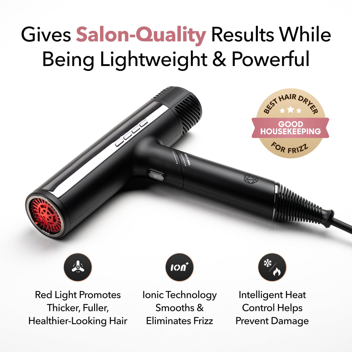 Skin Research Institute DryQ Smart Hair Dryer side view