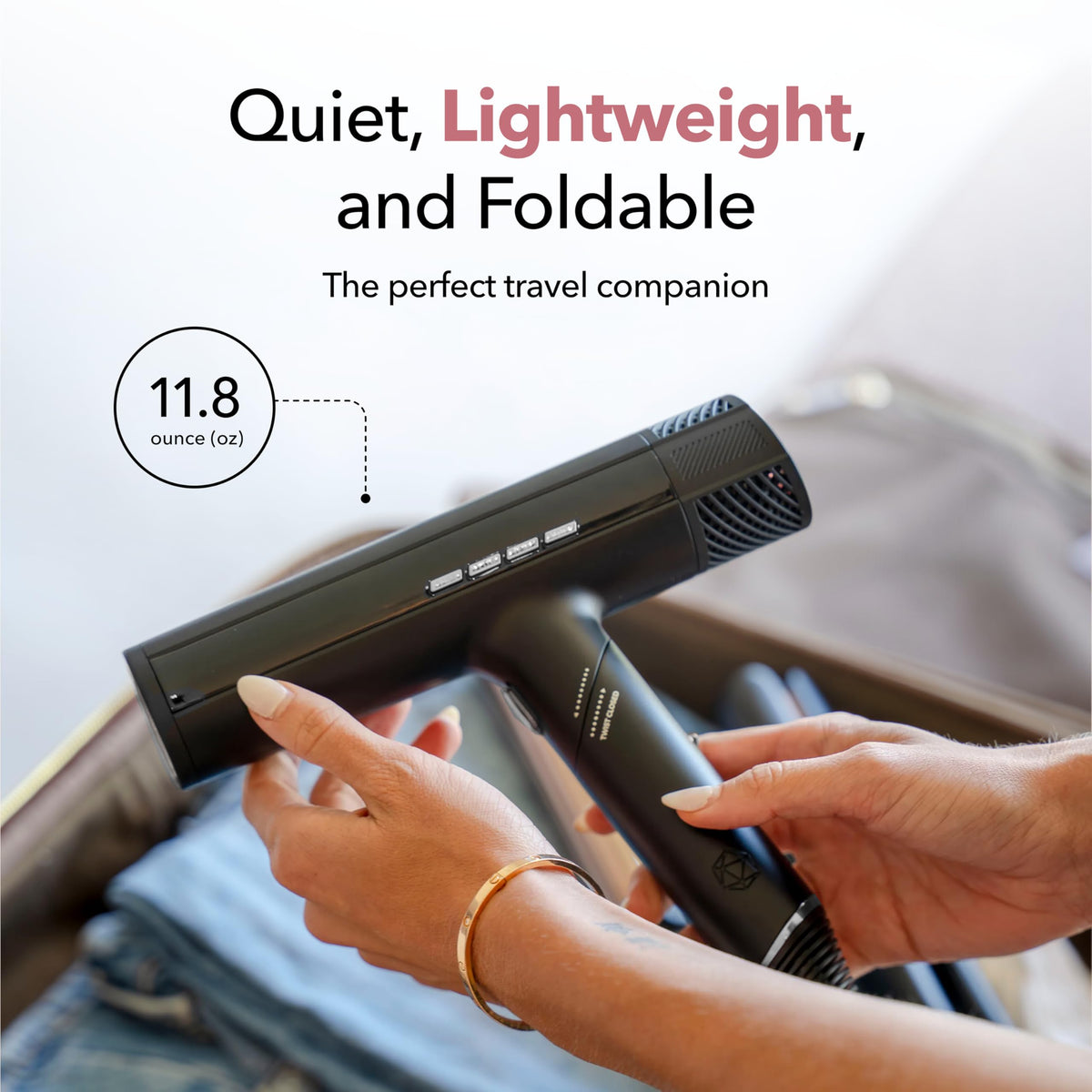 Skin Research Institute DryQ Smart Hair Dryer with heat control feature