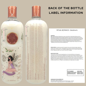 Skin Revolution Organic Keratin 1L back view
