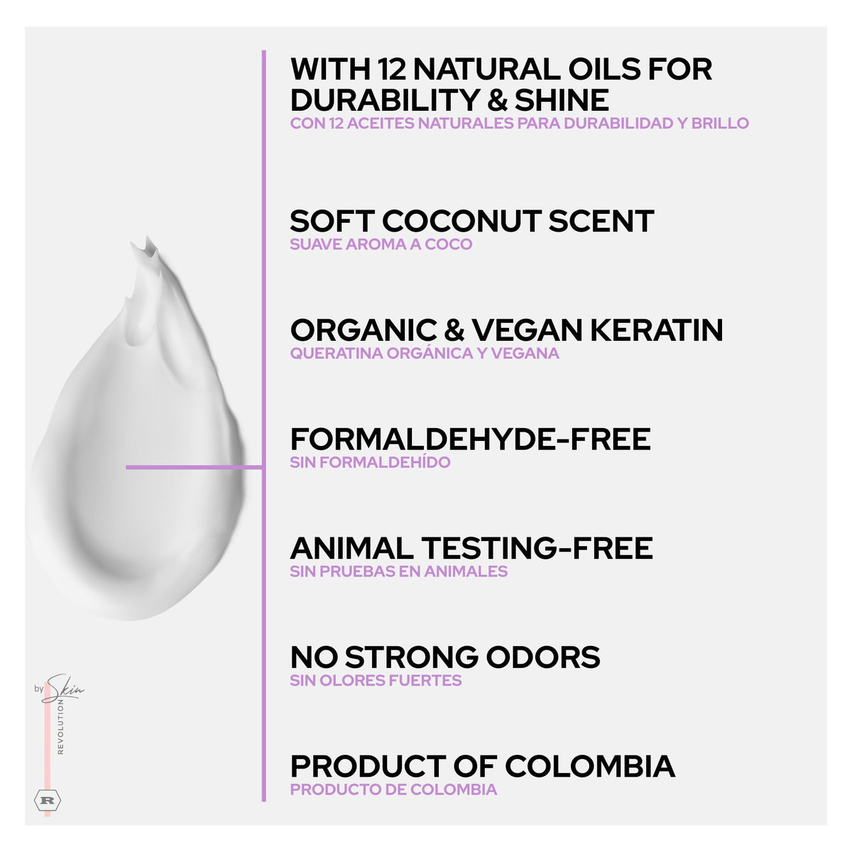 Skin Revolution Organic Keratin 1L side view