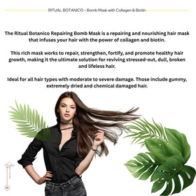 Skin Revolution Organic Keratin Hair Mask application on hair