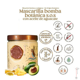Skin Revolution Organic Keratin Hair Mask in bathroom setting