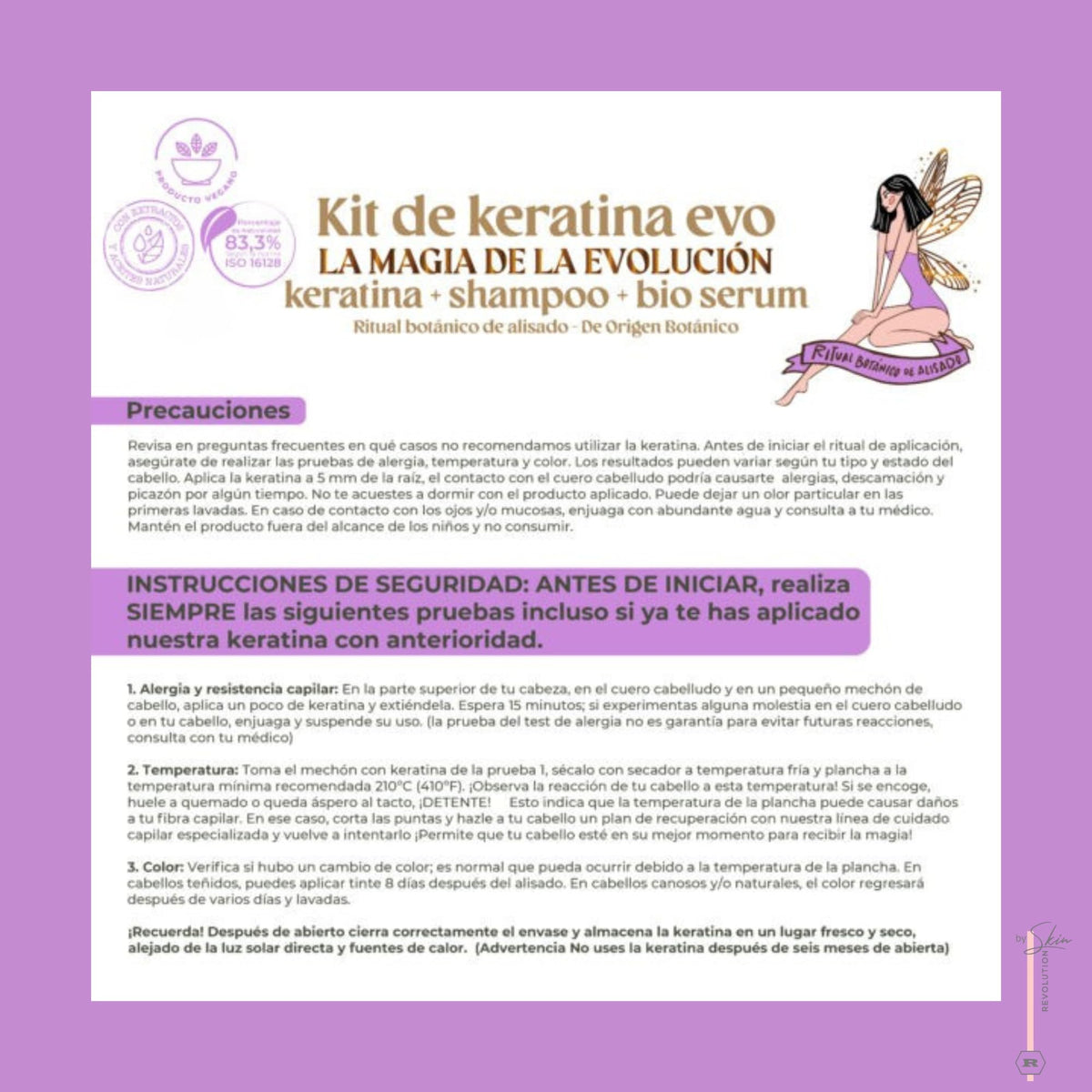 Skin Revolution Ritual Botánico Organic Keratin ingredients list