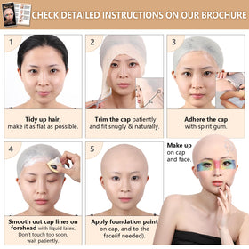 Skin tone greasepaint palette from BOBISUKA Bald Cap Makeup Kit