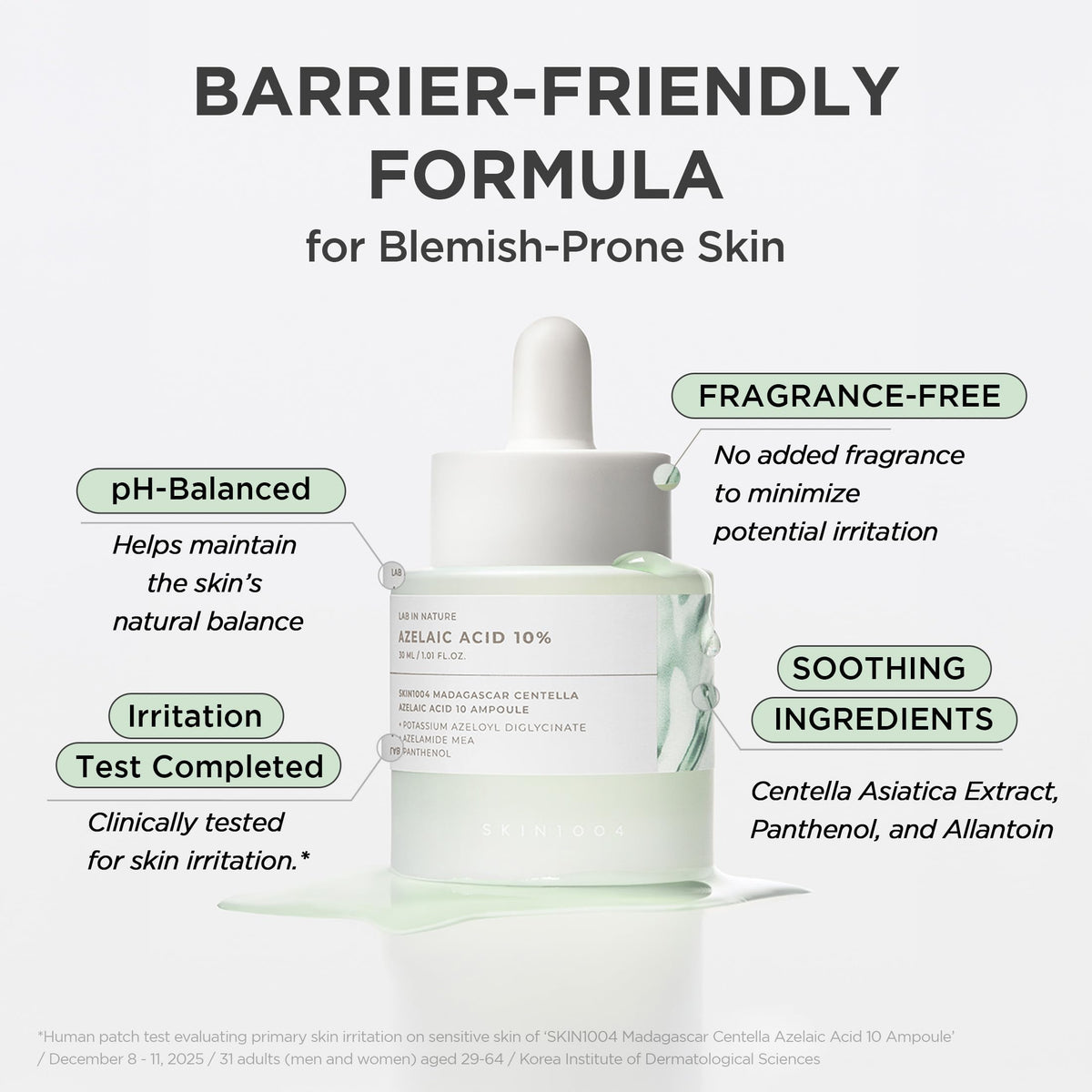 SKIN1004 Azelaic Acid 10% Ampoule ingredients list