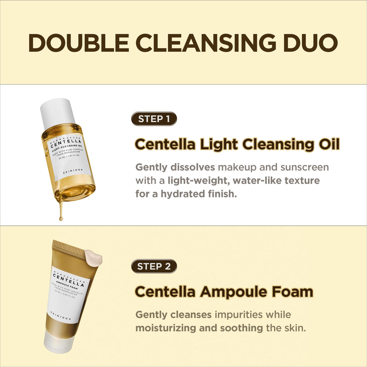 SKIN1004 Centella face serum bottle from the travel kit