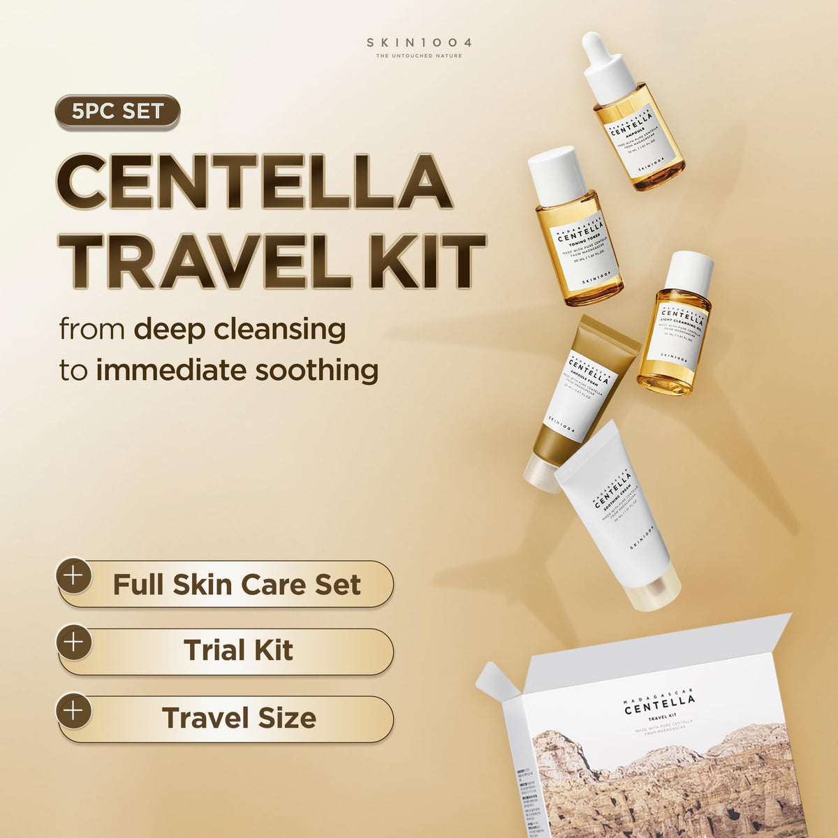 SKIN1004 Centella oil cleanser bottle from the travel kit