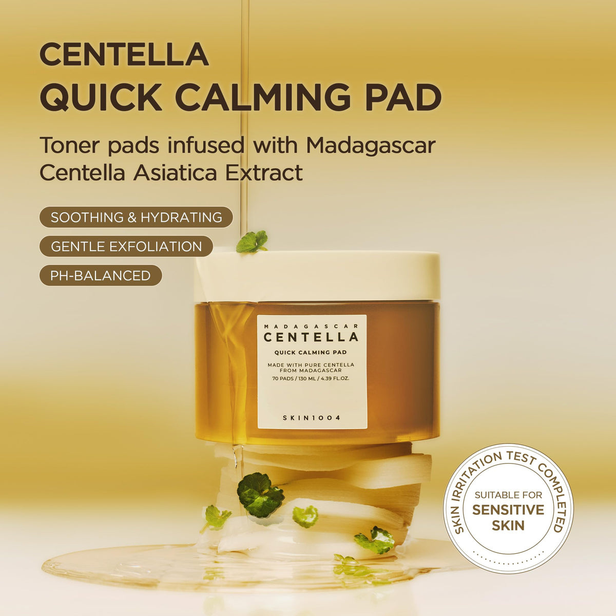 SKIN1004 Centella toner pads close-up showing texture