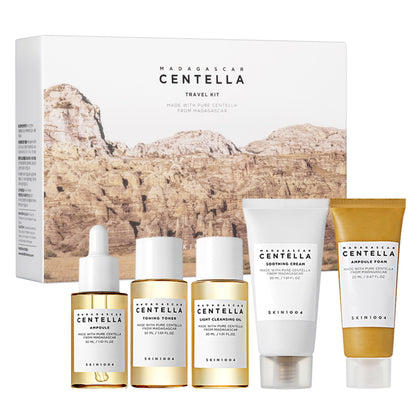 SKIN1004 Centella Travel Kit front view with five mini-sized products