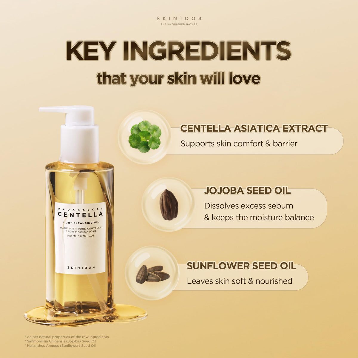 SKIN1004 cleansing oil application on skin