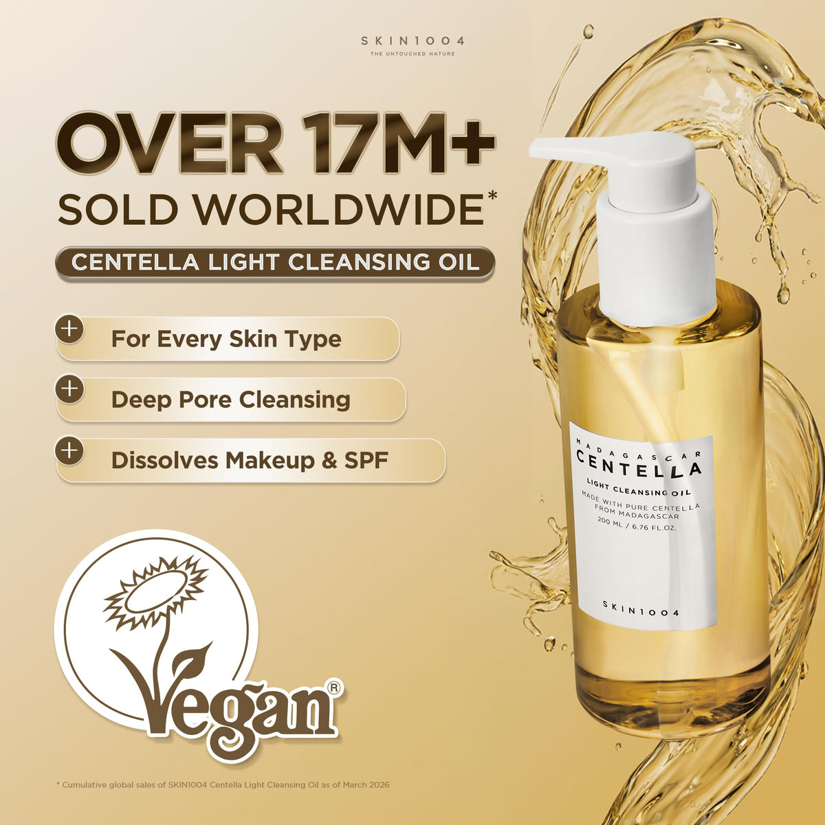 SKIN1004 cleansing oil bottle with pump