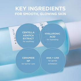 SKIN1004 Hyalu-Cica Balancing Toner application on cotton pad