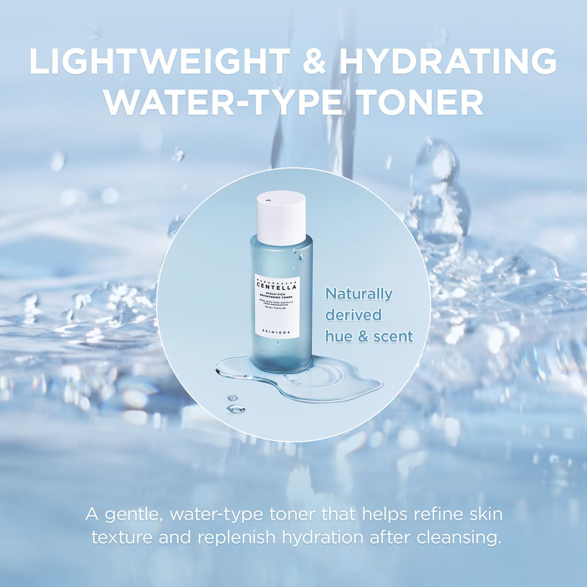 SKIN1004 Hyalu-Cica Balancing Toner with natural ingredients