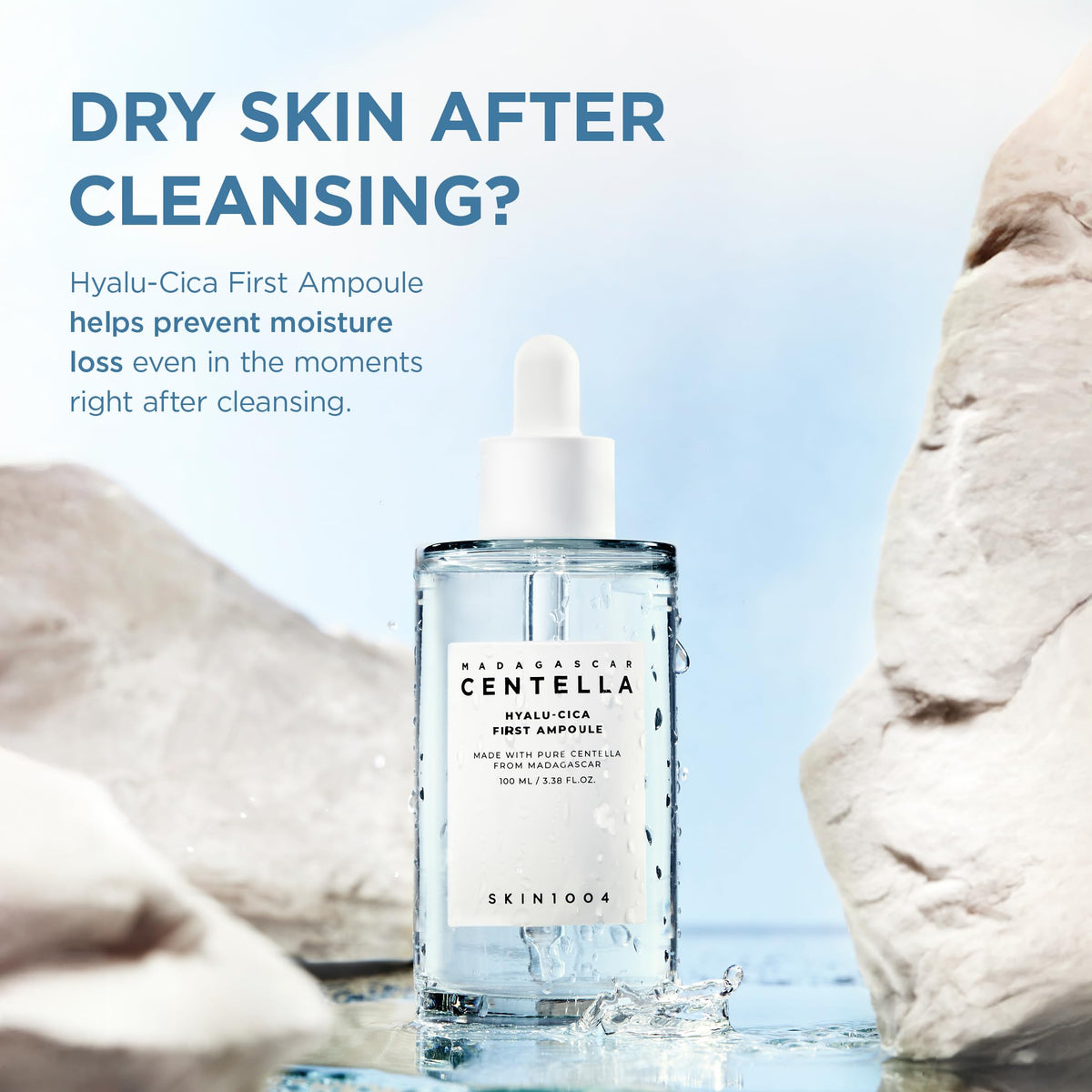 SKIN1004 Hyalu-Cica First Ampoule with natural ingredients