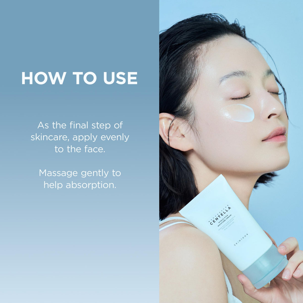 SKIN1004 Hyalu-Cica Moisture Cream 75ml side view