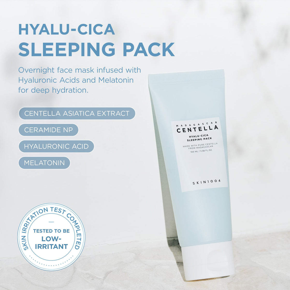 SKIN1004 Hyalu-Cica Sleeping Pack 100ml side view