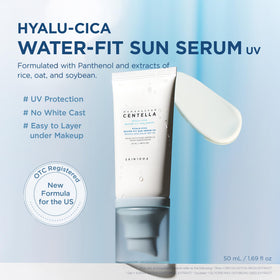 SKIN1004 Hyalu-Cica Water-Fit Sun Serum packaging