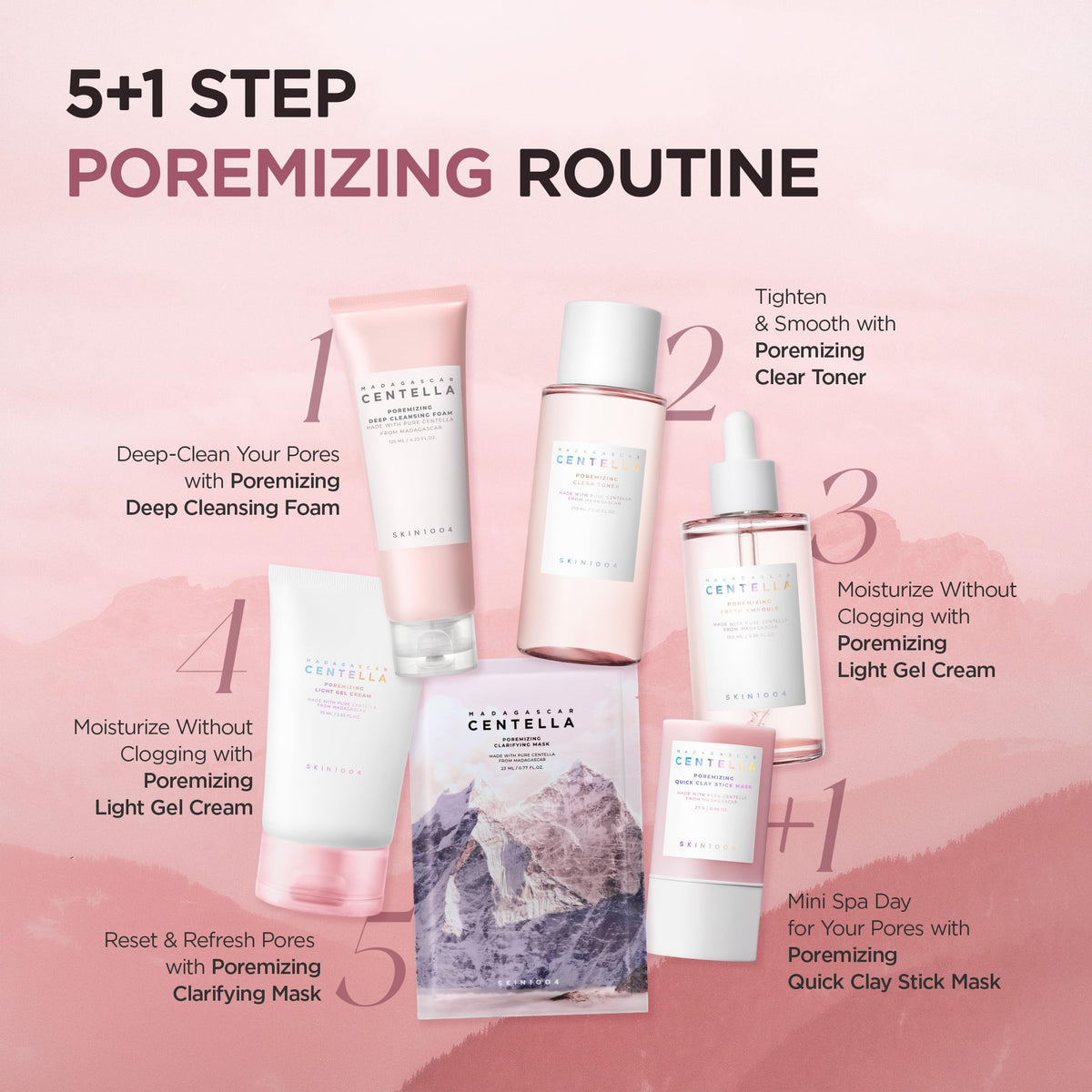 SKIN1004 Madagascar Centella Poremizing Fresh Ampoule in lifestyle setting