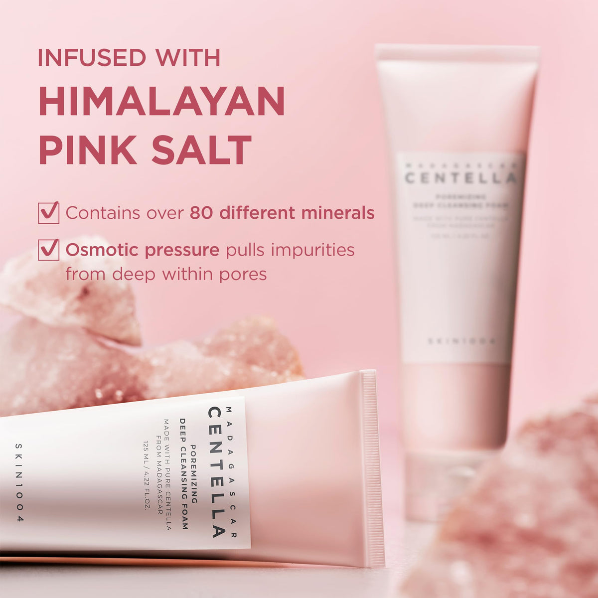 SKIN1004 Poremizing Deep Cleansing Foam application on hands