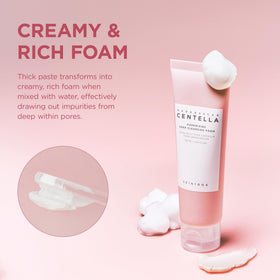 SKIN1004 Poremizing Deep Cleansing Foam lathering on skin