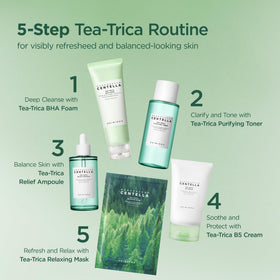 SKIN1004 Tea-Trica B5 Cream on a bathroom counter