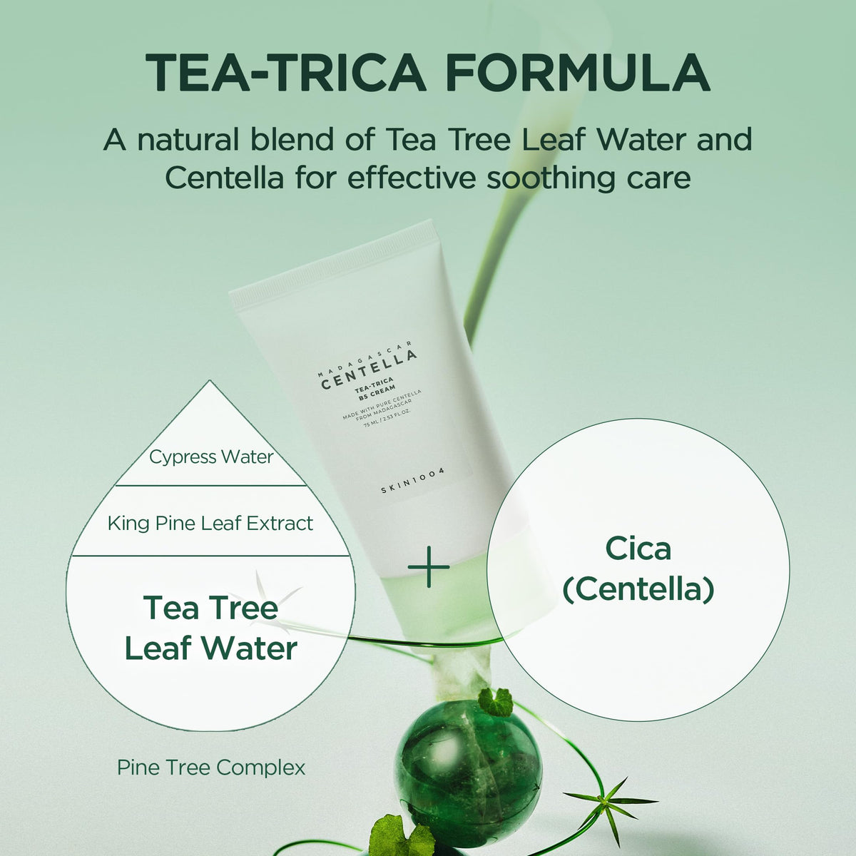 SKIN1004 Tea-Trica B5 Cream side view