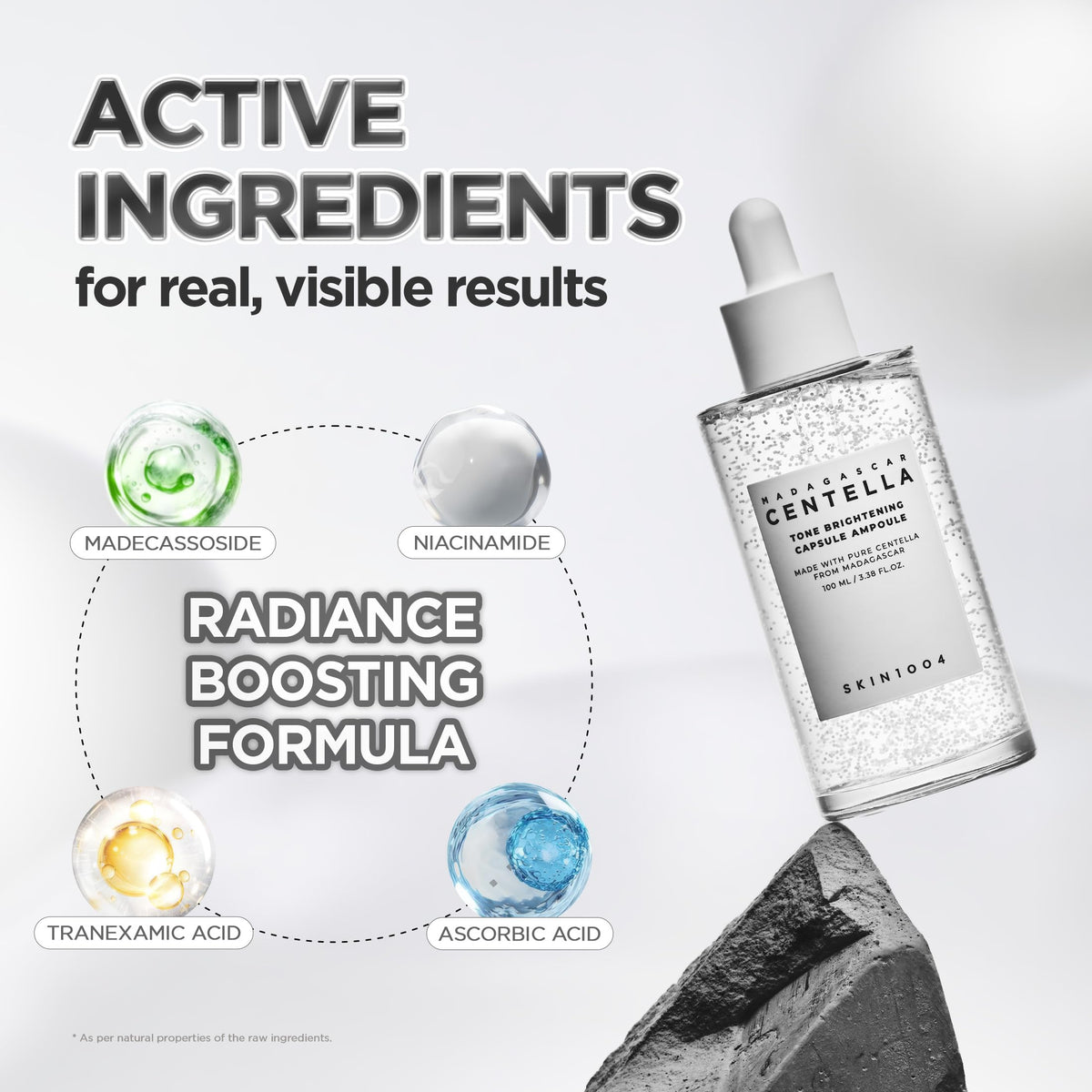 SKIN1004 Tone Balancing Capsule Ampoule application on skin