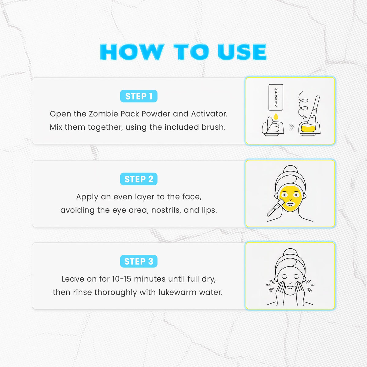 SKIN1004 Zombie Pack ingredients list on packaging