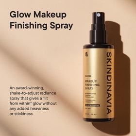 SKINDINAVIA Glow Makeup Setting Spray 4 oz back view