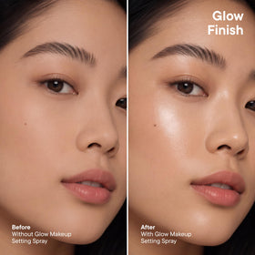 SKINDINAVIA Glow Makeup Setting Spray on vanity