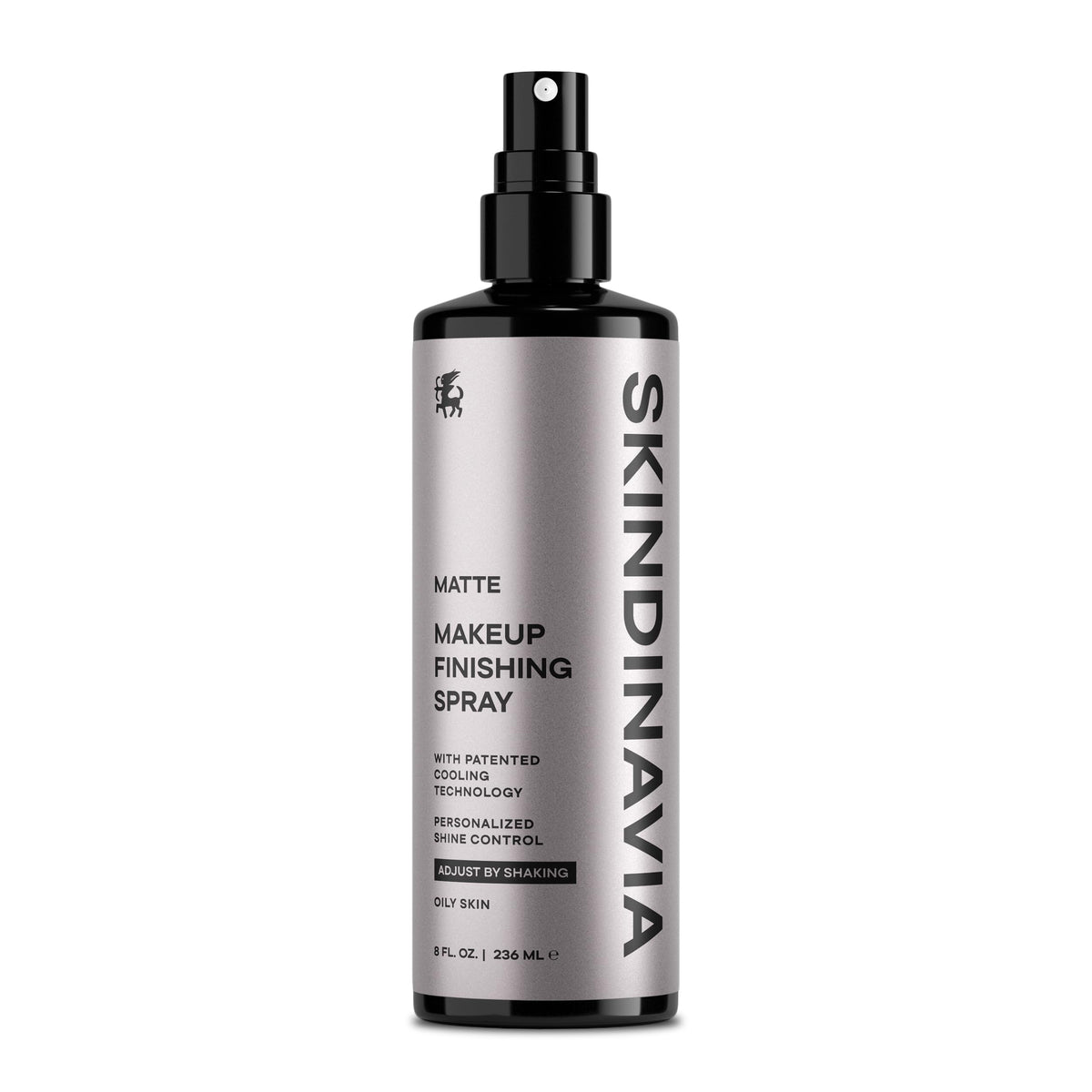 SKINDINAVIA Matte Makeup Setting Spray front view 8 oz bottle
