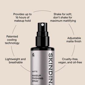 SKINDINAVIA Matte Makeup Setting Spray with fine mist nozzle
