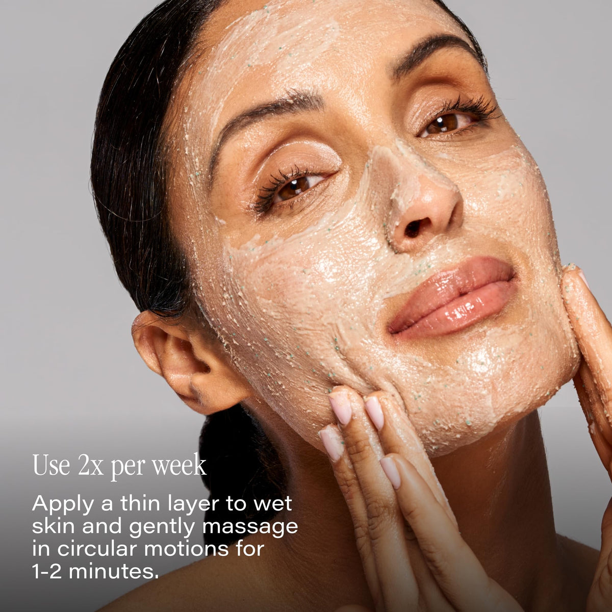 SKINN DermAppeal Microdermabrasion Facial Scrub application on skin